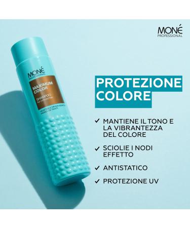  MON MON Professional Set Shampoo and Conditioner for Coloured Hair - Hair Colour Care - Strengthens and Protects - Smooth Hair Cleansing - 300ml - Buy Online on GoSupps.com
