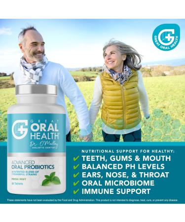 Chewable Oral Probiotics for Bad Breath - BLIS K12 M18, Mint Flavor, 60 Lozenges (3 Pack) - Buy Online on GoSupps.com