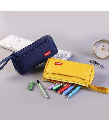 Big Capacity Pencil Pen Case Office College School Large Storage High Capacity 2 Layers Pencil Travel Luggage Pouch Make up Cosmetic Bag Zipper Stationery Pouch Multifunctional Organizer (Black) S-Black - Buy Online on GoSupps.com