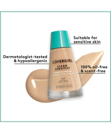 COVERGIRL Clean Sensitive Skin Foundation Soft Honey - 1 Fl Oz - Buy Online on GoSupps.com