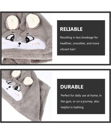 Ciieeo 4pcs Dry Hair Cap Fast Drying Shower Cap Hair Turbans for Wet Hair Kids Shower Head Turban Quick Caps Hair Drying Tool Cute Polyester Nylon Warp Knitted Coral Fleece As Shownx4pcs 65X25CMx4pcs - Buy Online on GoSupps.com