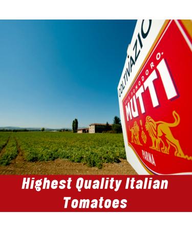 Mutti Whole Peeled San Marzano Tomatoes 14 oz | 6 Pack | Authentic Italian Canned Tomatoes | Vegan & Gluten Free - Buy Online on GoSupps.com