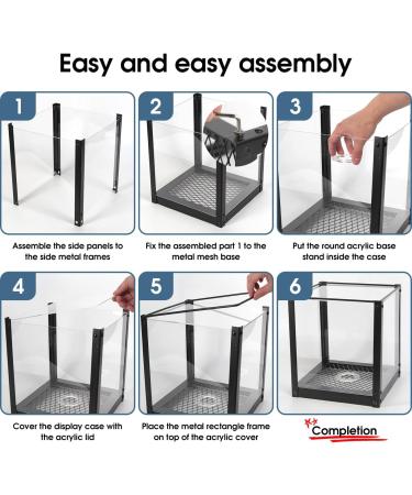 Acrylic Soccer Ball Display Case with Metal Mesh Base - Clear Holder Stand for Sports Memorabilia - J JACKCUBE DESIGN MK809A - Buy Online on GoSupps.com