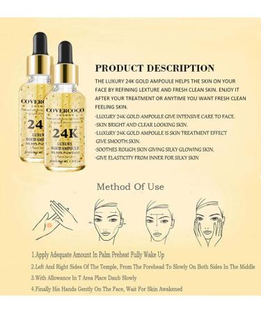 Buy AKARY 24K Gold Ampoule Serum - Luxury Moisturizing Skin Care for Flawless Elastic Skin | International Shipping Available - Buy Online on GoSupps.com