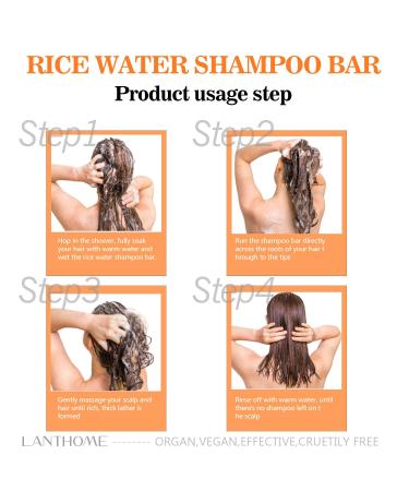 Rice Water Anti-Hair Loss Soap | Handmade Cleansing Bar for Men & Women | Oil Control & Moisturizing | Perfect for Face & Body - Buy Online on GoSupps.com