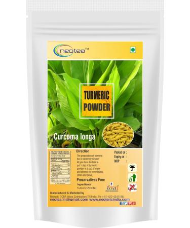 neotea Turmeric Powder with Curcumin | 100% Raw & Natural | Organic & Non-GMO | Haldi Powder for Cooking & Wellness | Herbal Supplement | No Additives (100 GM(3.52 OZ), Turmeric) Turmeric 3.52 Ounce (Pack of 1)