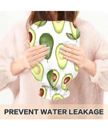 Naanle Avocado Tropical Fruit Hot Water Bottle - 1L Transparent for Pain Relief & Heat Therapy | Ideal for Bed Hand & Foot - Buy Online on GoSupps.com