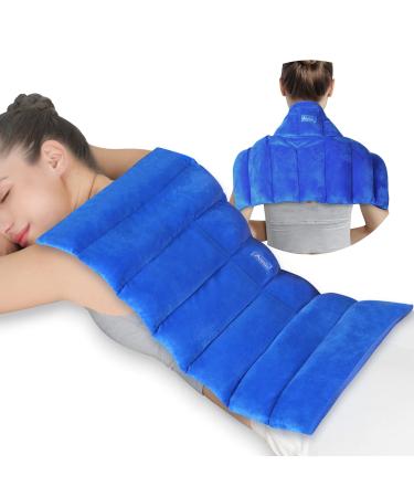 Atsuwell Large Microwave Heating Pad for Back Pain Relief, 22x13" Full Back Heat Pad Microwavable with Warm and Cold Compress Therapy for Cramps, Stomach Ache, Sore Muscle, Joint Pain and Fatigue