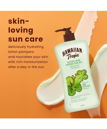 Hawaiian Tropic Lime Coolada After Sun Moisturizing Lotion with Shea & Cocoa Butter Reef Friendly 59mL - Buy Online on GoSupps.com