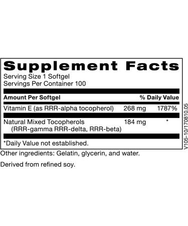 Klaire Labs Pure-E - High Gamma Tocopherol Natural D-Alpha & Mixed Tocopherols (100 Softgels) - Buy Online on GoSupps.com