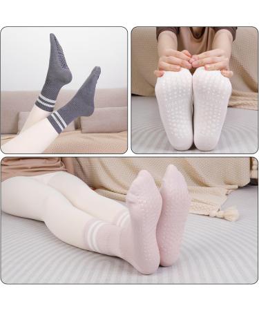 Apricitie Non-Slip Yoga Socks for Women - Anti-Slip Pilates & Sports Grip Socks Size 35-42 - Buy Online on GoSupps.com