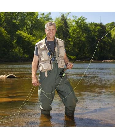 Jiubiaz 70D Nylon Composite PVC Fishing Pants with Non-Slip Rubber Boots - Durable Flood & Construction Pants for Ponds Farms & Gardens - Size 44/45XL Green - Buy Online on GoSupps.com