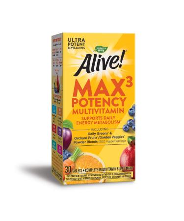 Nature's Way Alive! Max3 Daily Multi-Vitamin 30 Tablets