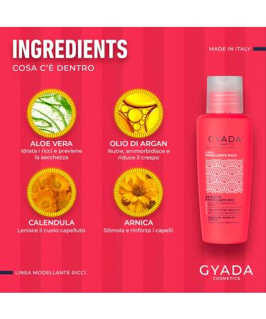  GYADA COSMETICS GYADA COSMETICS Curly Shaping Shampoo for Curly and Wavy Hair 99% Natural Ingredients Delicate Cleansing Moisturizing Elastic Anti-Frizz Aloe Vera & Oil - Buy Online on GoSupps.com