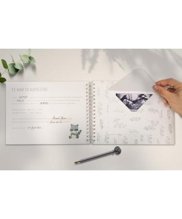 Olgs Baby Album Teddy Lou - My First Year Memory Book | Ideal Baby Book for Special Moments | A4 Photo Album & Baby Room Poster - Buy Online on GoSupps.com