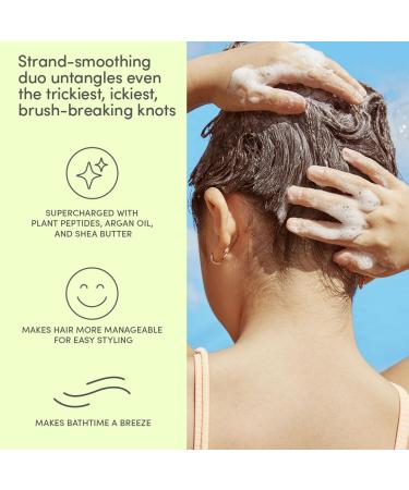 Evereden Kids Routine Bundle - Happy Hair Duo Detangling Shampoo and Conditioner + Multi-Vitamin Face Wash and Face Cream for Kids 3+ - Buy Online on GoSupps.com