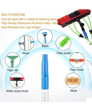 26ft(8m) Washing Kit: Water-fed Brush and Window Cleaning Set Window Cleaning Pole Water Fed Telescopic Brush Extendable Long Reach Window Cleaner Equipment 50cm Brush Head 8m Rod - Buy Online on GoSupps.com