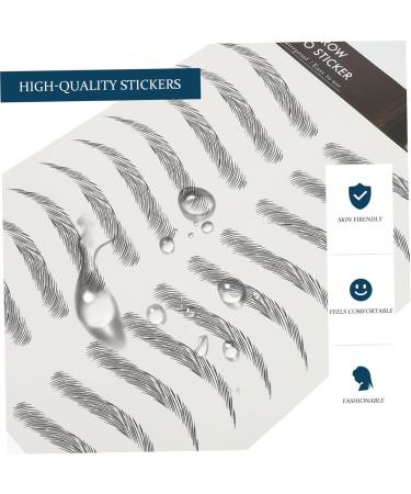 FOMIYES 30 pcs Black Artificial Creative Shaping Fake Supply Eyebrows Stickers Makeup Female Bionic Eyebrow 1 count (Pack of 1) Blackx3pcs - Buy Online on GoSupps.com