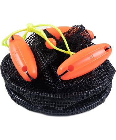 Z&W 5 Gallon Collapsible Floating Fishing Net Live Bait Bucket - Ideal for Minnows, Shrimp, Leaches and Other Baits - Buy Online on GoSupps.com