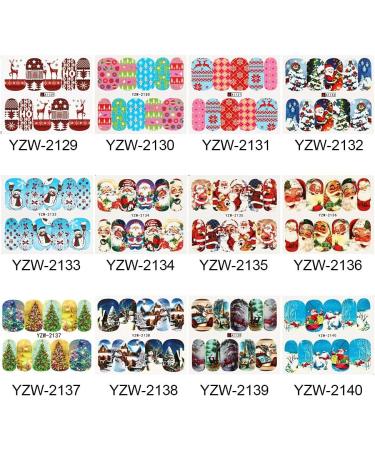 Self-Adhesive DIY Christmas Snowflakes Nail Art Stickers Xmas Sticker Fingernail Decals Nail Accessories(YZW-2134) - Buy Online on GoSupps.com