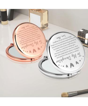 PLITI Daughter Compact Mirror from Mom/Dad | Graduation Inspirational Gift - Buy Online on GoSupps.com