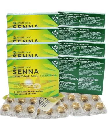 Senna Pods (4 Pack) Herbal 80 Laxative Tablets Relieve Constipation in Adults. TDY Bundle Including Constipation Relielf & Prevention Guides - Buy Online on GoSupps.com