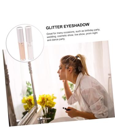 Shop Mikinona 2pcs Liquid Eyeshadow - Long Lasting White Glitter & Purple Makeup Stickers | International Shipping Available - Buy Online on GoSupps.com