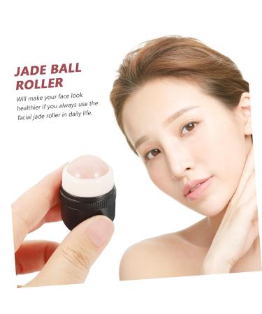 Fomiyes Volcanic Stone Facial Roller - 2 Pack Eye Massage & Beauty Roller for Tension Relief | Premium Jade Scooter for Radiant Skin - Buy Online on GoSupps.com