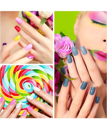 SILPECWEE 224 Pieces Solid Color Nail Polish Strips - Self Adhesive Nail Art Stickers with Nail File (Light Colour) - Buy Online on GoSupps.com