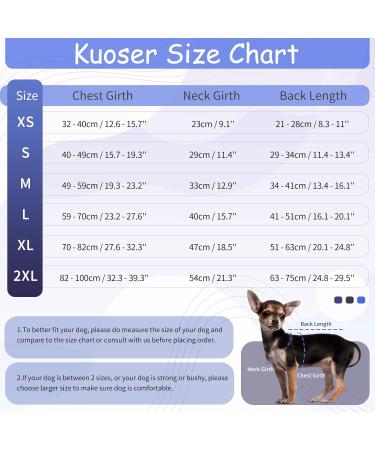 Kuoser Dog Recovery Suit - Breathable Post-Op Body for Male & Female Dogs XXL Royal Blue | Anti-Wound Cat & Dog Bodysuit - Buy Online on GoSupps.com