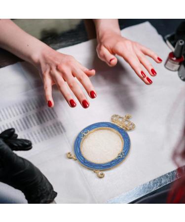 Baluue Nail Art Palette for Color Mixing Golden Crown Shape Easy to Clean Safe Resin Palette for Nail Art Makeup Cosmetics Use - Buy Online on GoSupps.com