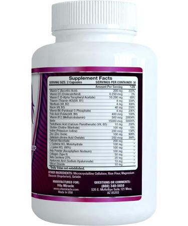 Hair Skin and Nails Vitamins with Biotin 15000mcg for Longer, Shiny Hair, Healthy Skin, Strong Nails, and Lush Lashes | Faster Hair Growth for Women 60 Count - Buy Online on GoSupps.com