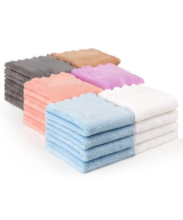 Orighty Makeup Remover Cloths for Face Eye Lips Pack of 24 Reusable Makeup Removal Cleansing Cloths Soft & Washable Coral Fleece Microfiber Makeup Washcloths Makeup Remove Face Towel 7 x 7 inch - Buy Online on GoSupps.com