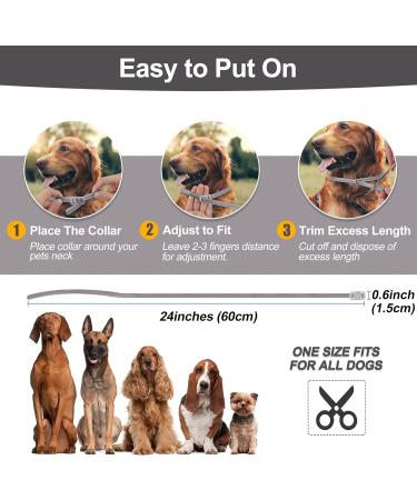 Calming Dog Collar for Anxiety Relief - Pheromone Collar for Dogs in New Environments - Adjustable for Small, Medium, Large Dogs - Grey - 1pc - Buy Online on GoSupps.com
