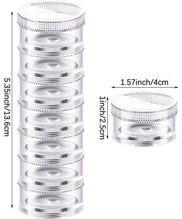 Sieral 2-Piece Stackable Pill Organizer with 2 Lids - 7 Day Weekly Travel Container for Medications - Clear - Buy Online on GoSupps.com