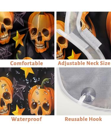 Beard Bib Apron - Pumpkin Skeleton Hair Catcher for Men | Perfect Father's Day & Anniversary Gift with Suction Cups - Buy Online on GoSupps.com