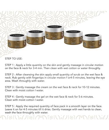 24K Herbal Gold Facial Kit for Women & Men - Beauty Parlour Set of 5 (275g) | Best International Shipping - Buy Online on GoSupps.com