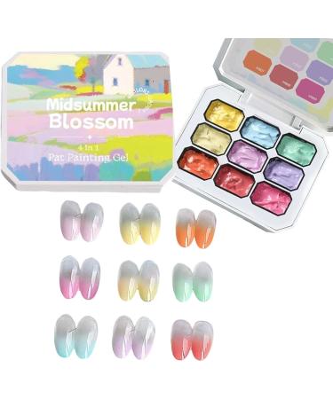  Wezalget Nail gel 9 gradient effects UV LED curing no drying required for long-lasting designs aesthetic artistic creations and home decoration - Buy Online on GoSupps.com