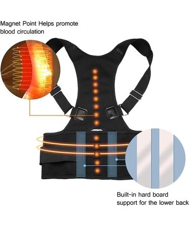 Bedaw Magnetic Therapy Posture Corrector - Adjustable Back Support Belt & Waist Trainer for Men & Women - Buy Online on GoSupps.com