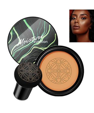 Chaffu CC Moisture Cushion Cream, CC Mushroom Head Air Cushion, DC Liquid Foundation, CC Cream Foundation, Moisturizing Covering Foundation, Moisturizing Sebum Regulator (Brown, 1 PCS)