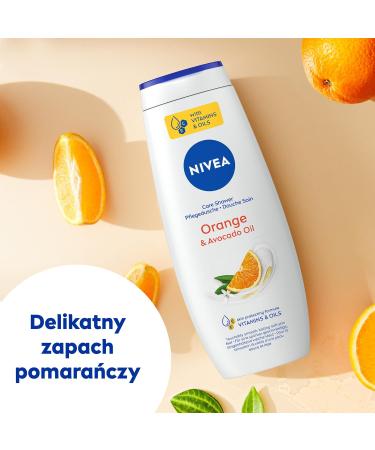 NIVEA Polish NIVEA Orange & Avocado Oil Body shower with oils 500 ml Orange 500 ml - Buy Online on GoSupps.com