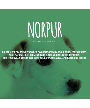 Norpur Pig Ears Strips Canadian Made All-Natural Boneless Snacks | Slow-Roasted Oven Baked Taste | Help Prevent Bad Breath Improve Coat Teeth Skin Health | 500g - Buy Online on GoSupps.com