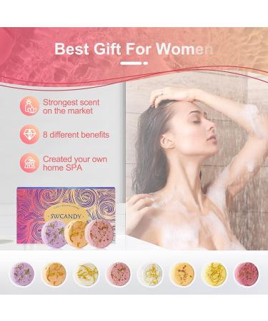 Aromatherapy Shower Steamers: 8-Piece Bath Bomb Gift Set for Mom - Relaxing Essential Oil Shower Bombs for Home Spa Experience - Buy Online on GoSupps.com