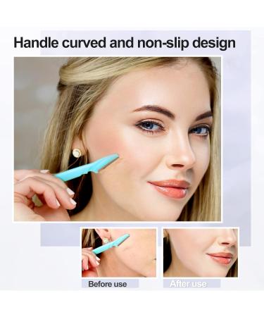 Sularpek 6 Pcs Eyebrow Razors for Women - Facial Hair Remover & Exfoliating Dermaplaning Tool with Safety Covers - Face Shaver Trimmer for Men and Women - Buy Online on GoSupps.com