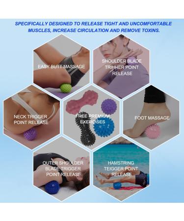 Hedgehog Ball Set - 4 Pieces Knob Massage Balls for Relaxation & Relief | International Shipping - Buy Online on GoSupps.com