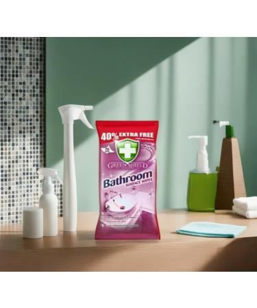 Bathroom Wipes (70 Sheets) Biodegradable Antibacterial Wipes Kitchen Wipes Kill Bacteria Pick Up Dirt & Quick Drying Multi Surface Wipes Perfect for Bathroom Sinks Glass & Other Home Cleaning - Buy Online on GoSupps.com