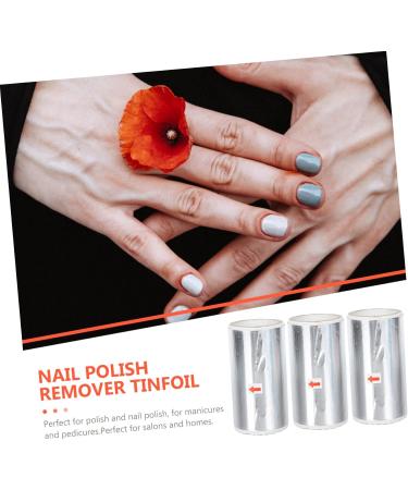 POPETPOP 3rolls Nail Foil Gold Flake Paper Nail Soak off Wraps Dip Remover Gold Flakes for Crafts Nail Remover Accessory Accessories for Girls Cake Nail Bag Thin Section Tin Foil - Buy Online on GoSupps.com