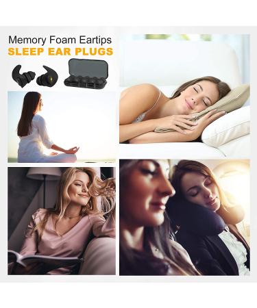 Silicone Ear Plugs for Sleeping - 6 Pairs, Noise Cancelling & Reusable - Ideal for Work, Study, Snoring, Shooting, Concerts - Black - Buy Online on GoSupps.com