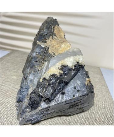 Gemstones and Crystals 2500-2800g Natural Stone Crystal Black Tourmaline Quartz Symbiosis Specimen Fengshui Reiki Ornments for Home Decoration Stone Mineral Specimen - Buy Online on GoSupps.com