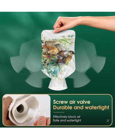 Watercolor Deer Hot Water Bottle with Plush Cover - Hand Warmer for Adults & Kids | 26.5x15.3cm - Ideal for Comfort & Warmth - Buy Online on GoSupps.com